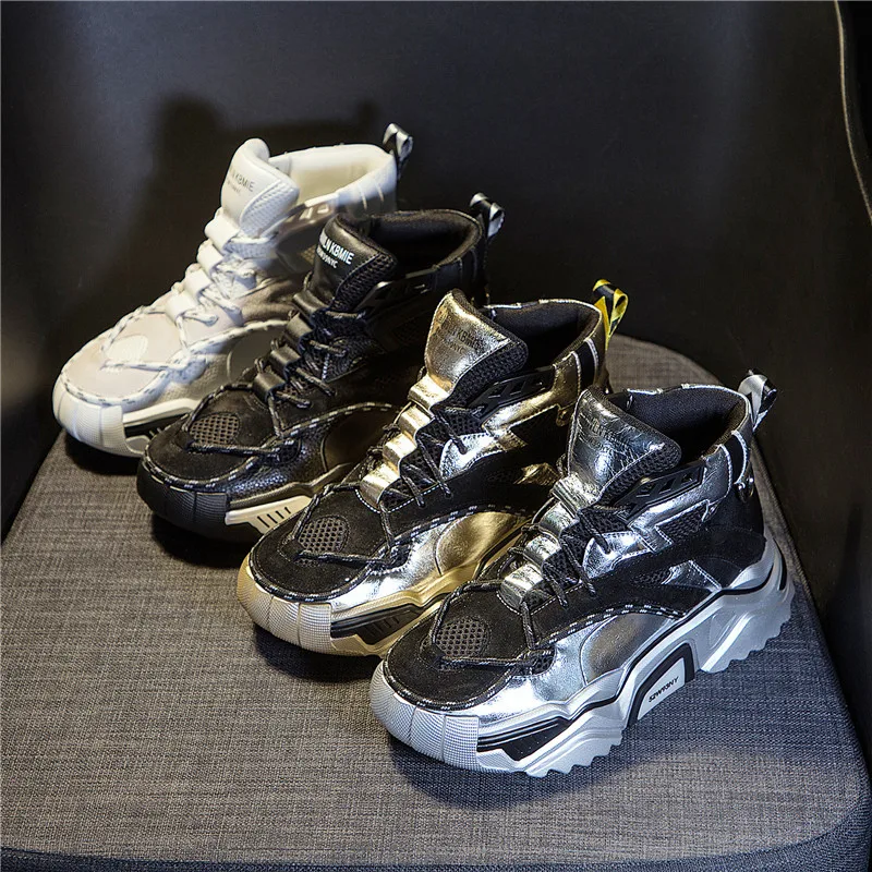 Женские кроссовки на платформе RASMEUP Модные дышащие из натуральной кожи массивной