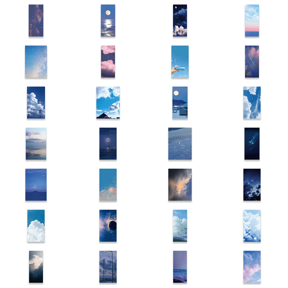 103050pcs cute ins style starry sky aesthetic stickers decals laptop luggage phone diary scrapbooking graffiti sticker kid toy free global shipping