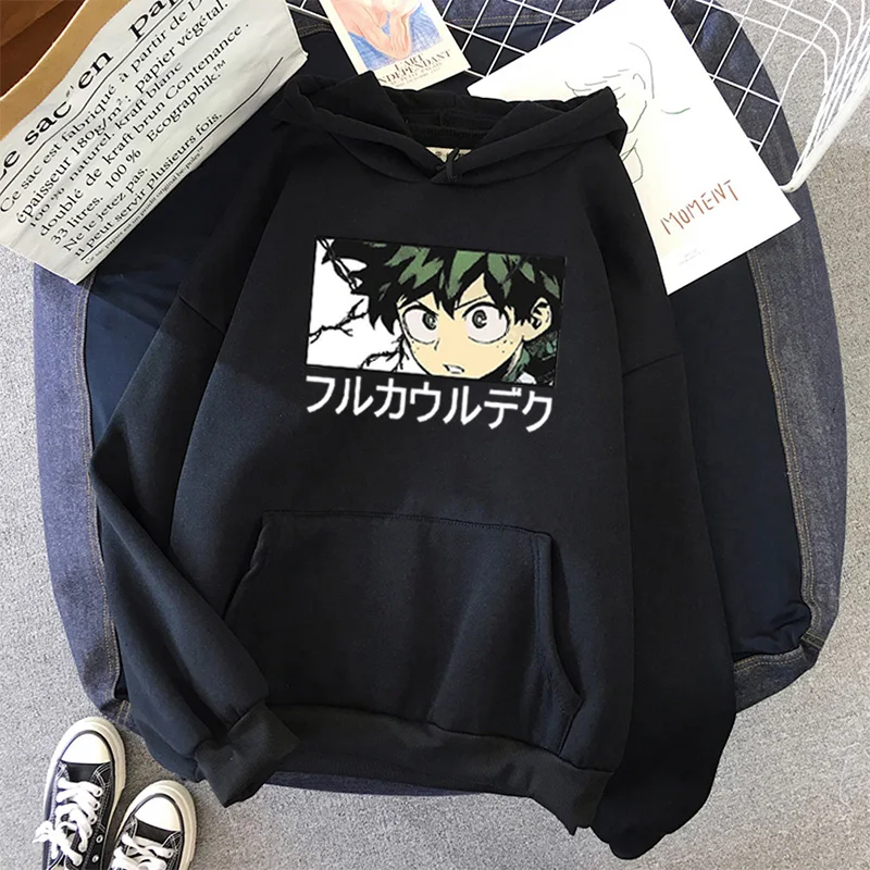 

2021 Fashion New Harajuku Fashion Womens Loose Streetwear Funny Anime Hip Hop Fashion Winter Sweatshirt Men Women Hoodies