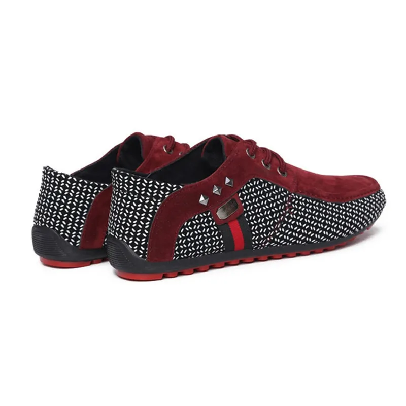 LIN KING New Comfortable Men's Pu Leather Casual Shoes Lace Up Fashion Loafers Moccasins Soft Sole Man Flats Office Work | Обувь