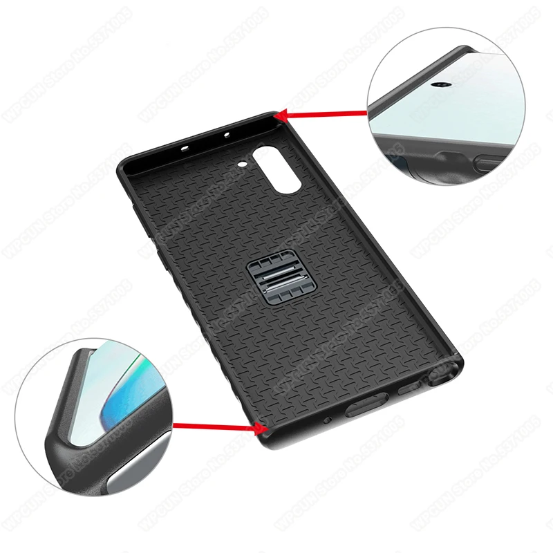 Противоударный чехол-накладка для смартфонов Samsung Galaxy Note 10 Plus с подставкой