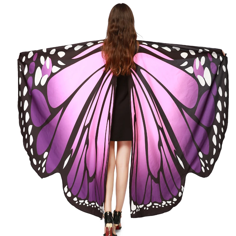 Красочные вечерние платья из мягкой ткани с крыльями бабочки для взрослых