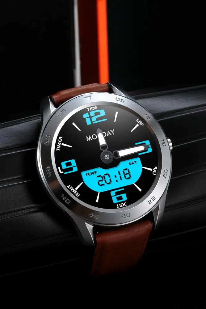 Смарт-часы с Bluetooth человек DTNO.I № 1 DT98 анализатор ЭКГ Сменные циферблаты 1,3 Полный Круглый HD Экран многоязыковая сигнализация