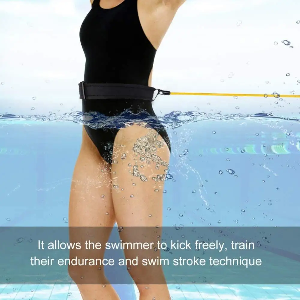 

Durable 3 Color Latex Motion Fitness Swimming Training Belt Swim Training Belts Physical Education Sport Swim Bungee Cords