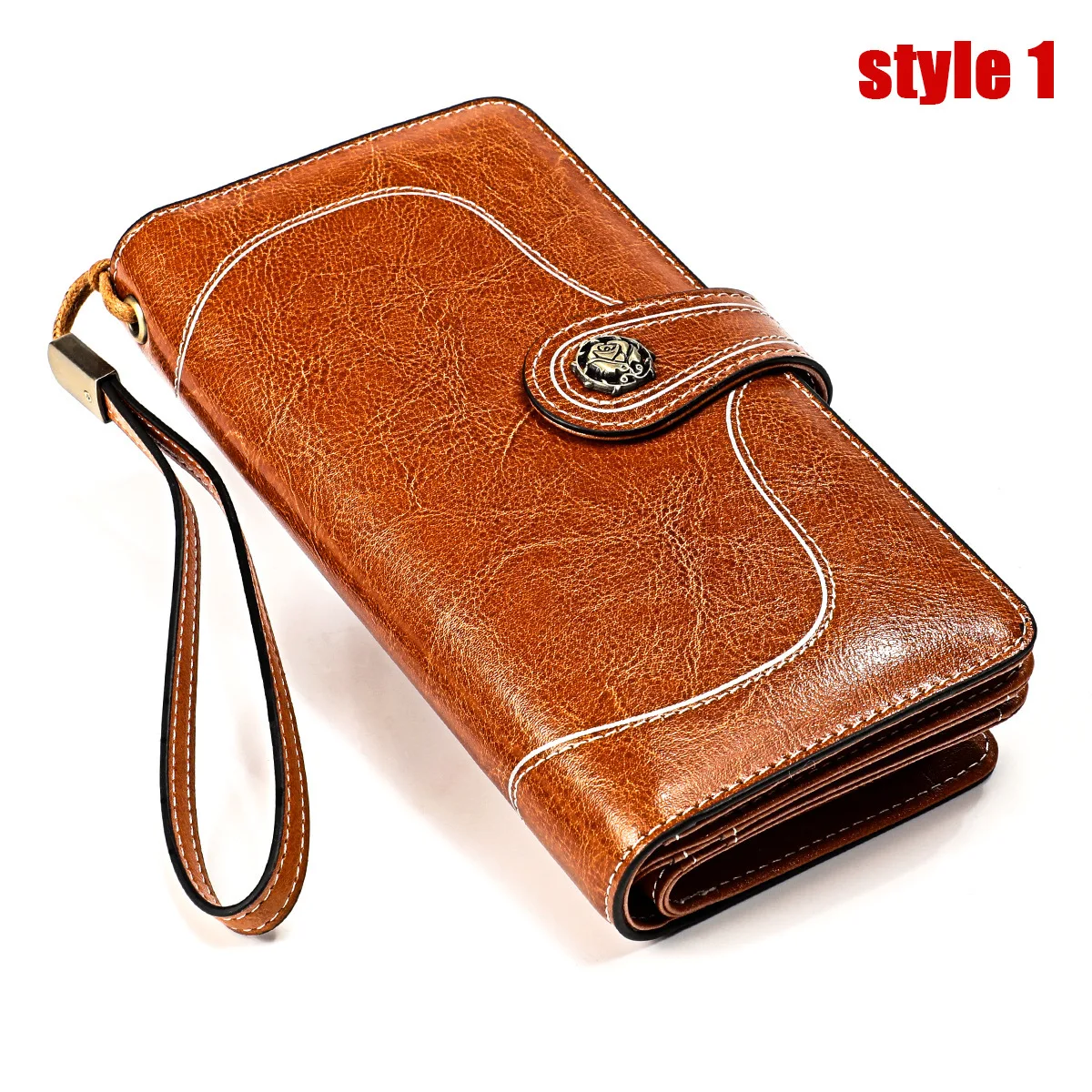 

Large Capacity More Function Long Wallet Rfid Genuine Leather Women's Wallets Purses For Women Black Brown Red