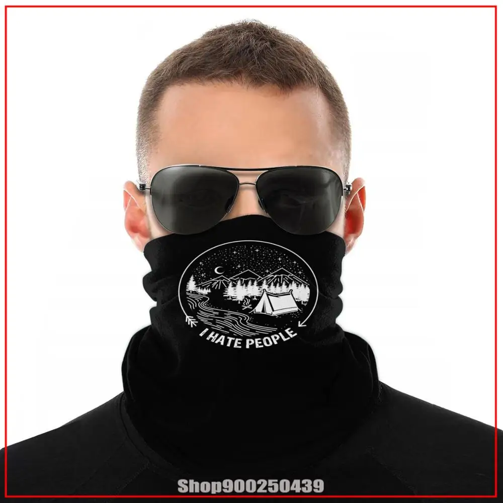 Забавная головная повязка I Hate People для езды на велосипеде шейные бафы бесшовные