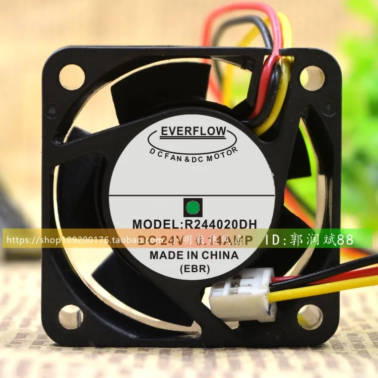 

Новый R244020DH DC24V 0.14A 40*40*20 3 провода защита двигателя охлаждение