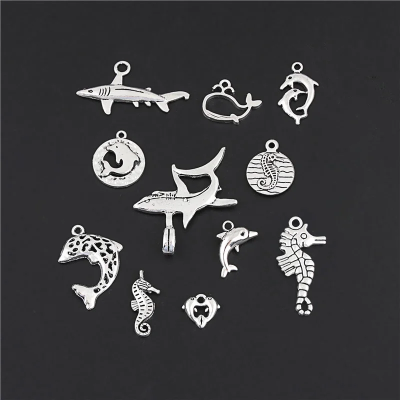 22 шт. серебристые Подвески в виде КИТ | Украшения и аксессуары