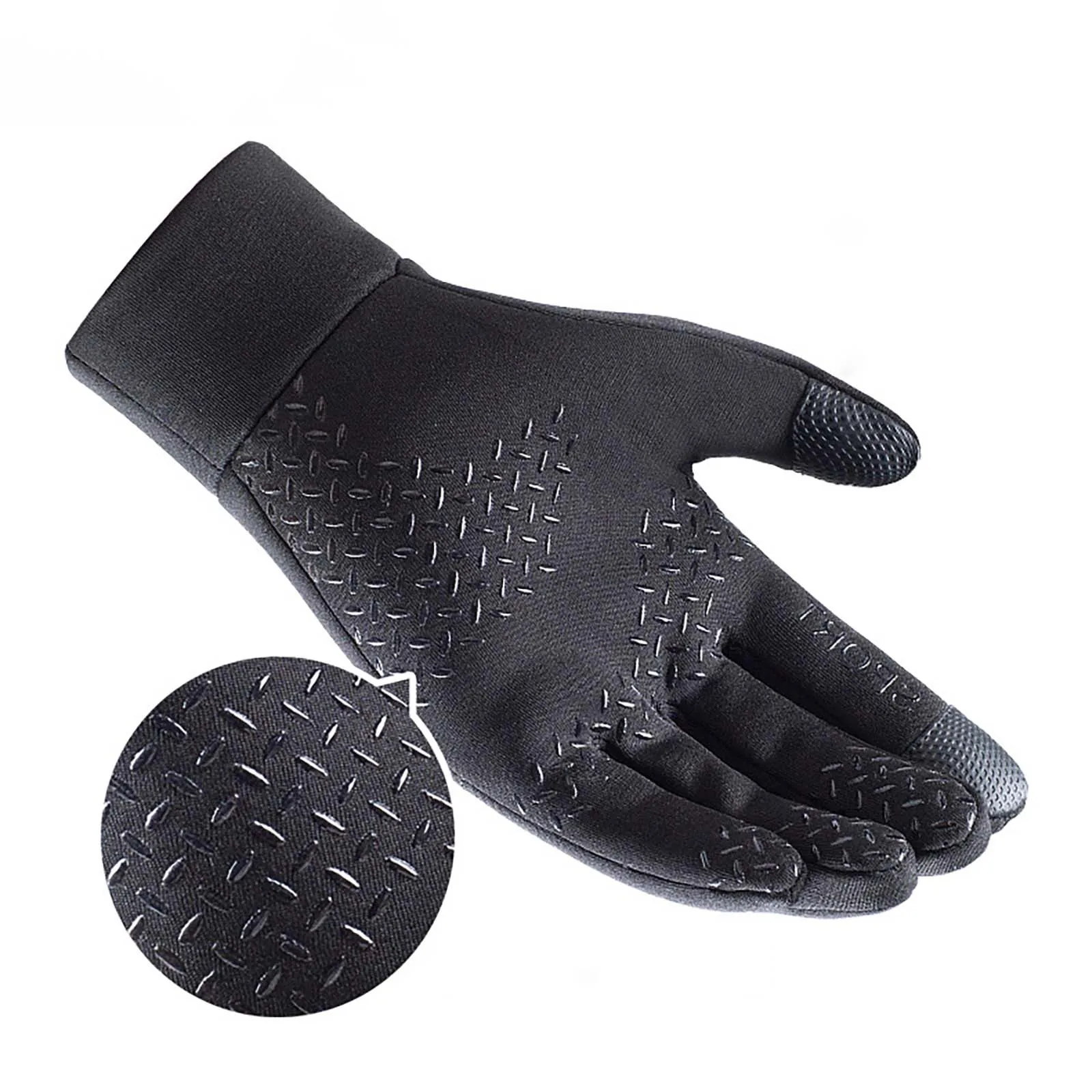 Теплые перчатки зимние варежки открытый механизм ветрозащитный Тач-скрин для