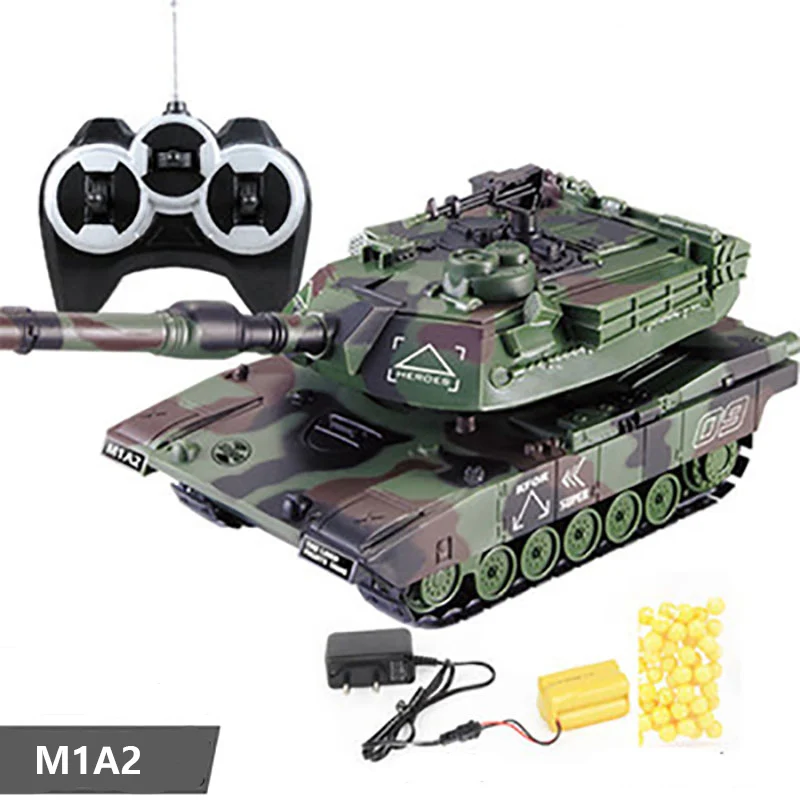 T90 беспроводной танк с дистанционным управлением M1A2 может запустить пули битва