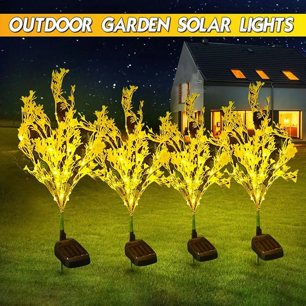 Водонепроницаемый садовый светильник светодиодный на солнечной батарее