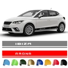 Автомобильная боковая юбка, наклейки для гонок, спортивные наклейки, полосы, обертывания, стикер для тела, для сиденья, CUPRA, Leon, MII, MK2, Ibiza, 6J, 6L, FR, Ateca, Arona