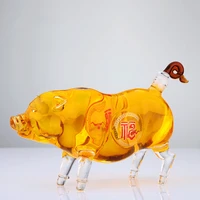 1000ml novelty animal the pig shaped style home bar whiskey decanter for wine vodka brandy tequila champagne set 33 81 oz
