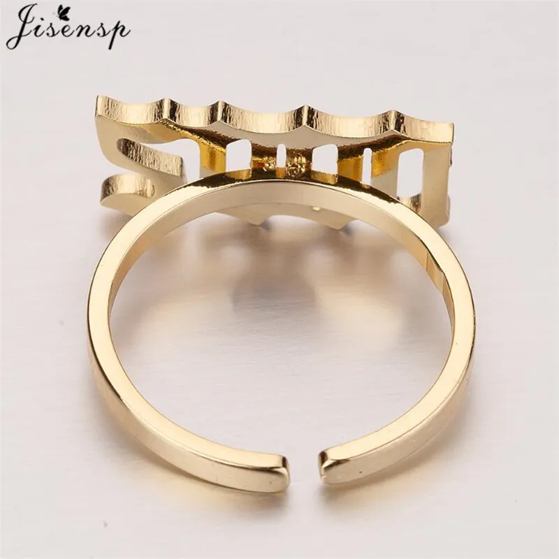 Jisensp ювелирные изделия из нержавеющей стали старые английские кольца для мужчин