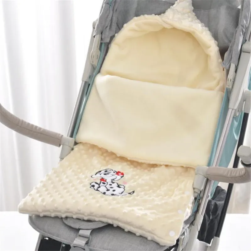 Одеяло для новорожденных хлопковое зимнее Пеленальное с капюшоном Флисовое