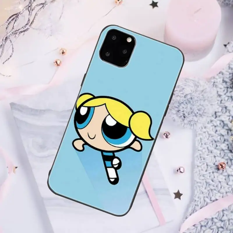 

ZFGHSHYQ Soft Powerpvff Cover Girls Phone Case For Iphone 6 6s 7 8 Plus XR X XS XSmax 11 12 Pro Mini Max