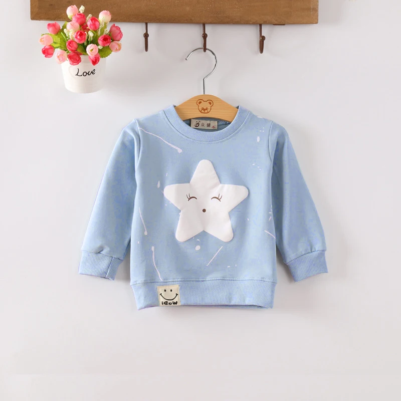

J Boys Girls Clothes Clothing Toddler Infant Pullovers Sweatshirts Casual T-shirt Hoodied Tops Cotton T Shirt 0-3Y