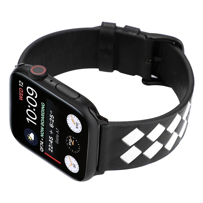Ремешок для Apple watch 44 мм 40 мм 42 мм 38 мм corra iwatch 4 5 3 2 высококачественный кожаный браслет аксессуары для Apple watch 4 5