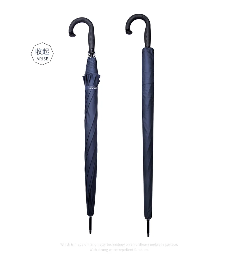 Offerte Di Lusso Lungo Ombrello Uomo Vintage Forte Antivento Extra Large Coppia Ombrello Gancio Maniglia Di Parapluie Homme Grande Ombrello AB50UB
