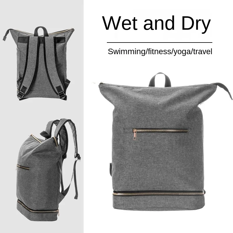 Swimming fitness wet and dry separation backpack large capacity men and women travel storage bag yoga sports backpack