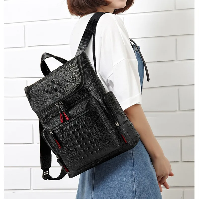 Женский рюкзак из натуральной кожи модная кожаная сумка через плечо