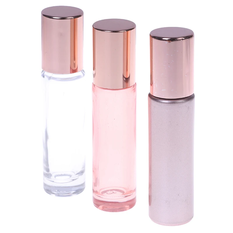 

Wholesale 10ml Essential Oil Perfume Bottle Roller Ball Thick Glass Roll On Durable For Travel Cosmetic Container