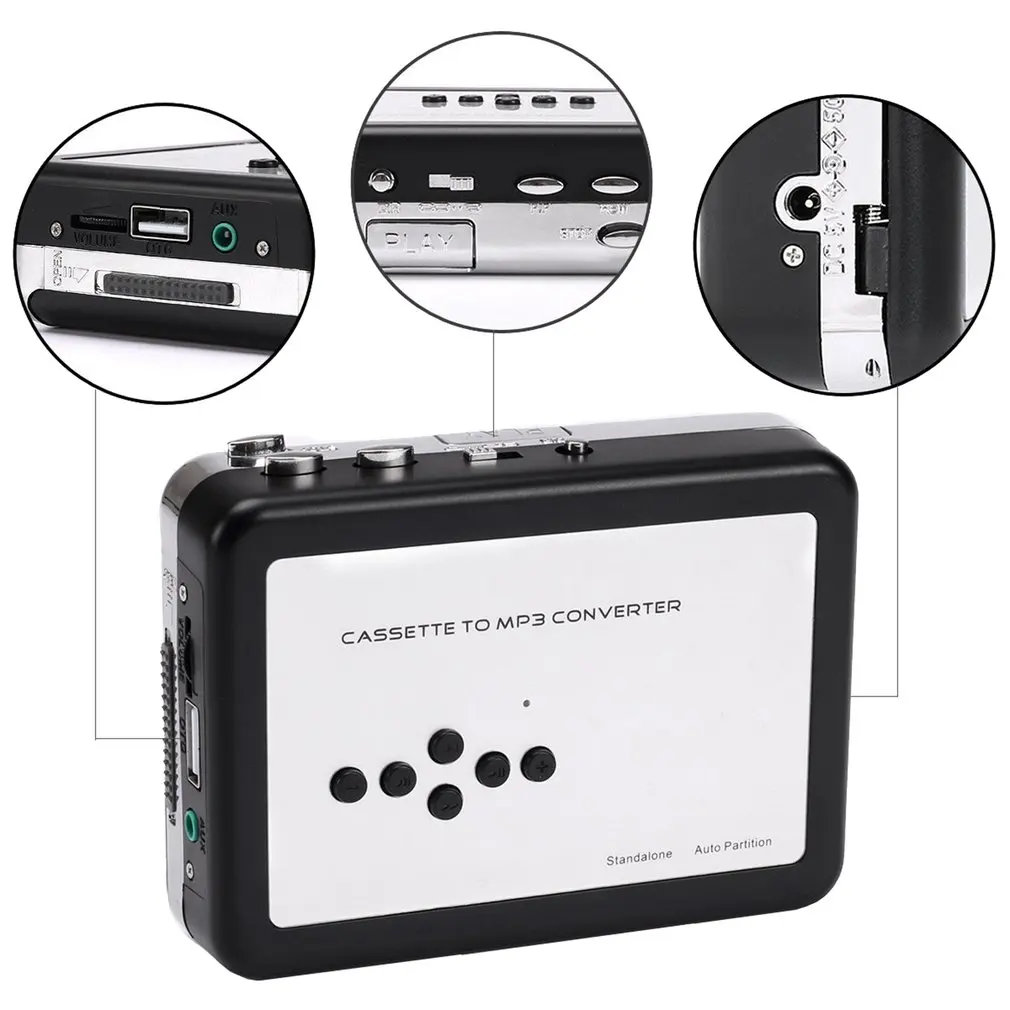 Кассетный ленточный плеер конвертировать в MP3 WAV конвертер кассеты к USB флэш U диск
