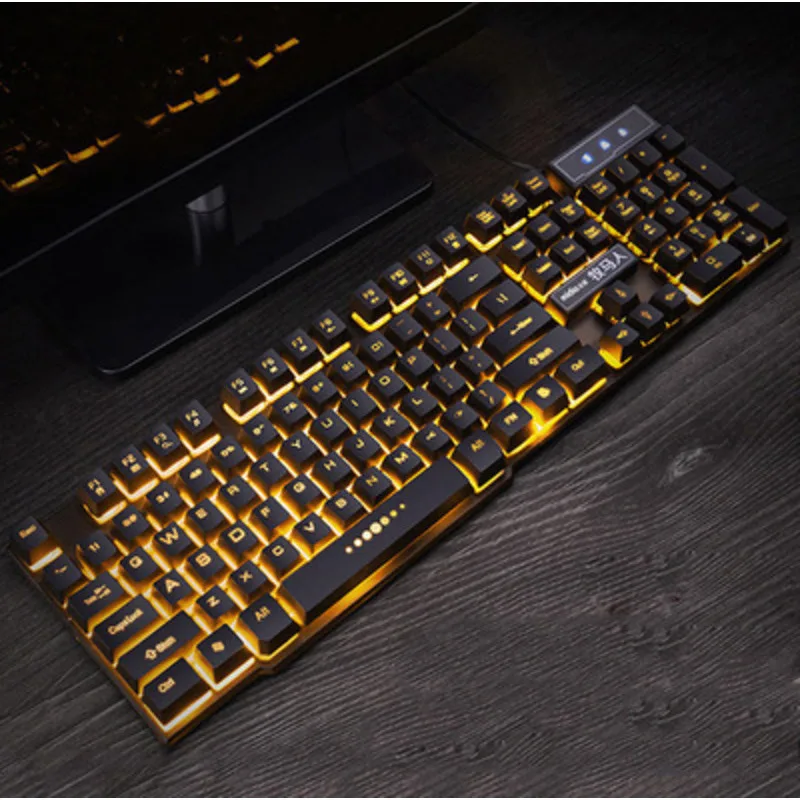 

Gx50 светящаяся игровая Механическая компьютерная клавиатура и мышь комплект E-sports периферическая Проводная Механическая ручная клавиатура
