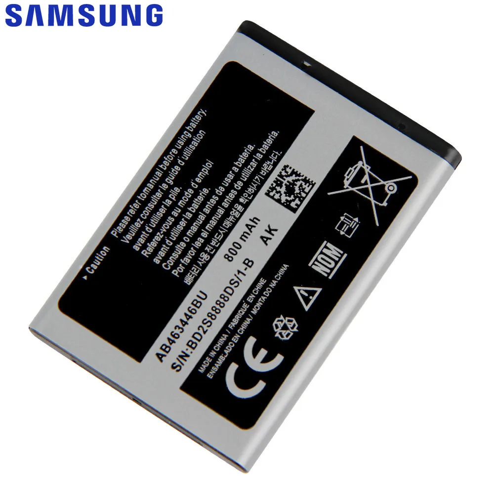 Оригинальная сменная батарея для Samsung X520 F258 E878 S139 M628 E1200M E1228 X160 Подлинная AB043446BE