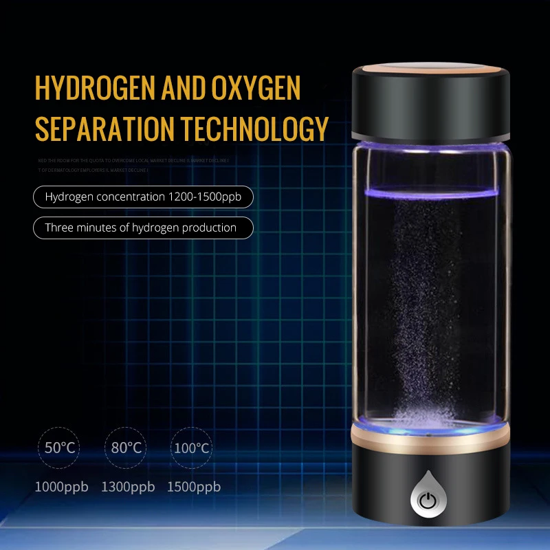 SPE/ PEM фильтр для воды водород генератор бутылка с ионизатором отделиться от H2 и O2