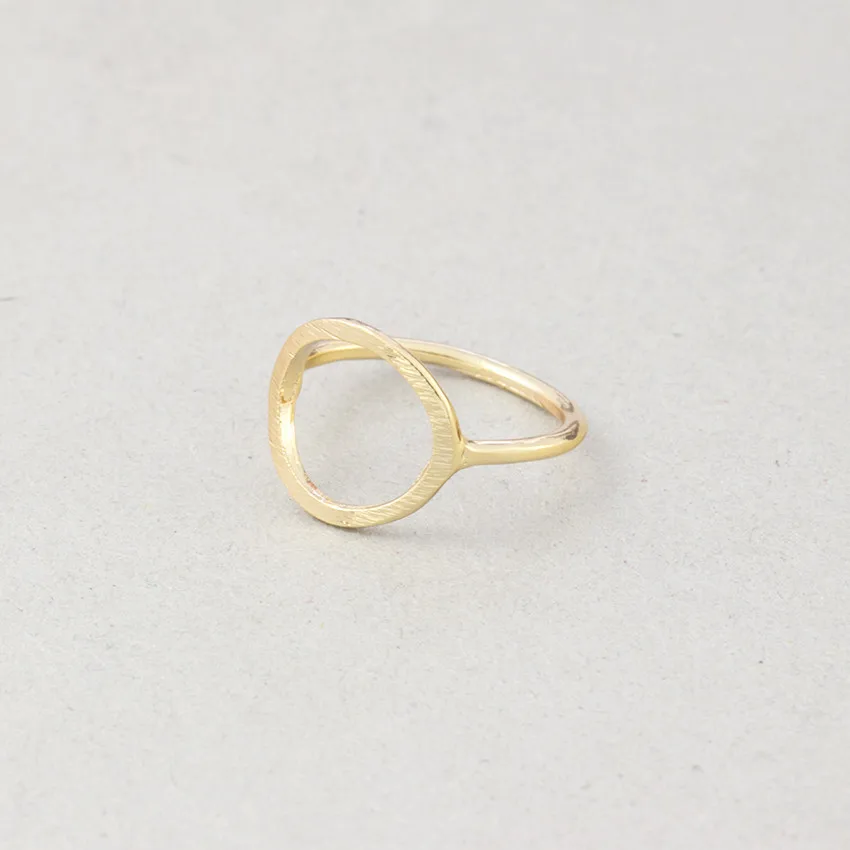 Женские Геометрические кольца регулируемые круглые с треугольным сердцебиением