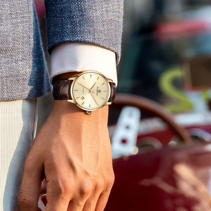 

STARKING Mechanical Watch Men Miyota Movt Stainless Steel Wristwatch Sapphire Automatic Self-wind Men Watch Relogio Waterproof