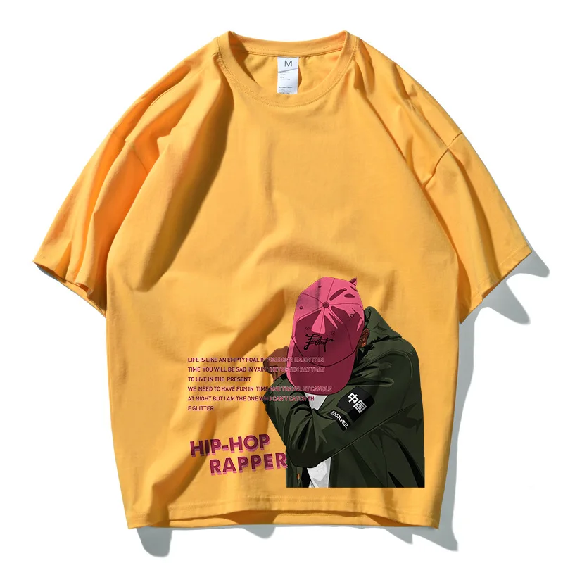 Футболка мужская с забавным принтом 100% хлопок для влюбленных скейтборда хип-хопа