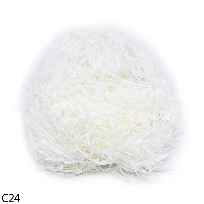 50 г/100 г Raffia нарезанная бумага конфетти DIY Подарочная коробка наполнитель материал для свадебного фестиваля вечерние нарезанная бумага Декор поставки 7 - Цвет: C24