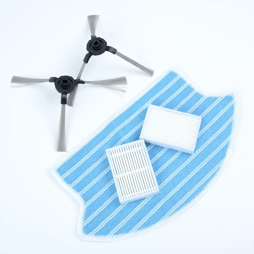 Набор боковых кистей с роботом + фильтры салфетка для чистки детали Midea VCR15 VCR16