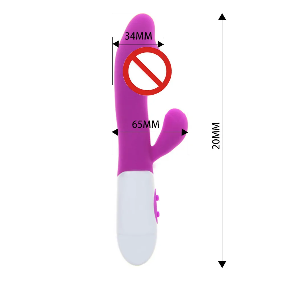 Вибратор для точки G фаллоимитатор силиконовый двойная вибрация Стимулятор