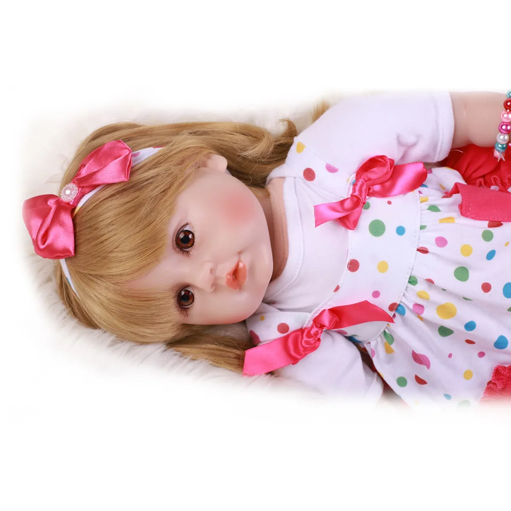 Pickwoo 48 см bebes Кукла реборн девочка кукла мягкий силиконовый хлопок Boneca reborn Brinquedo