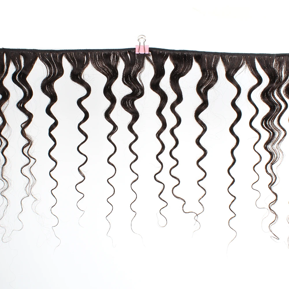 BOBBI коллекция перуанская волна пучки с фронтальной человеческие волосы