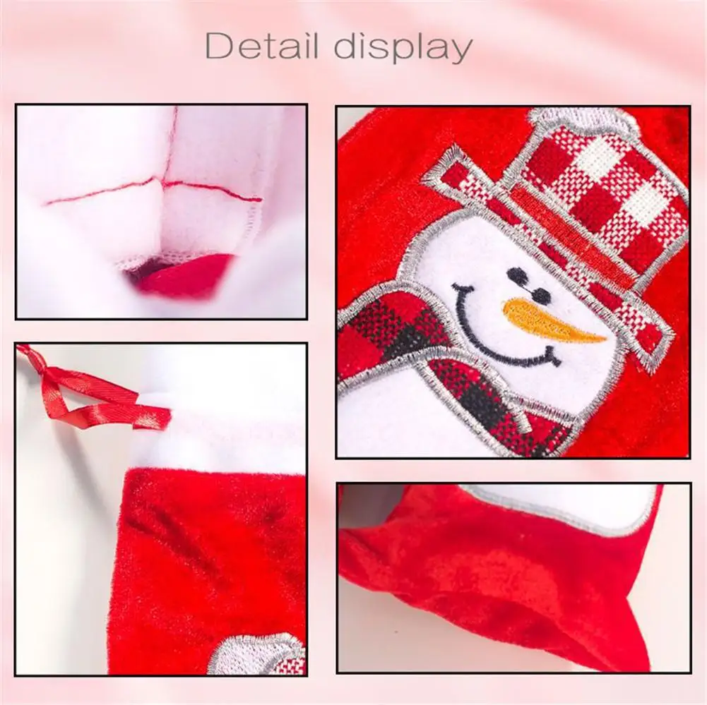 Рождественский чехол для бутылки вина и шампанского|Чехлы винных бутылок| |