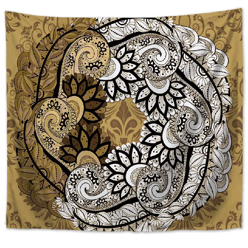 GT1020-5 Thregost Colorful Mandala Tapestry Wall Hanging Polyester Printed Woven Wall Tapestries Indian Table Cloths Large Size Tapestry - Цвет: GT1020-5
