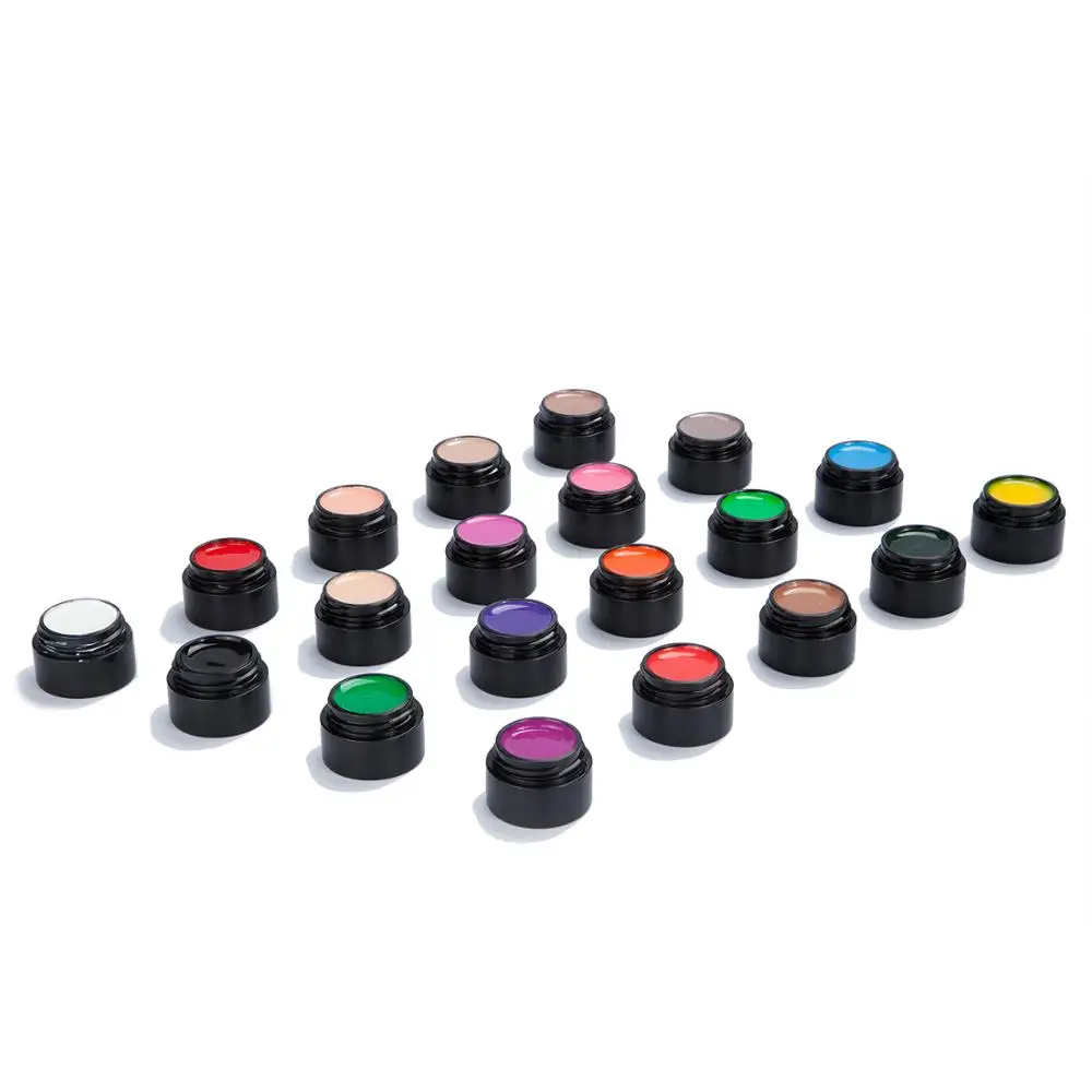 1 бутылка Гель-лак для ногтей 5 мл Лак густая упругая краска монохромный