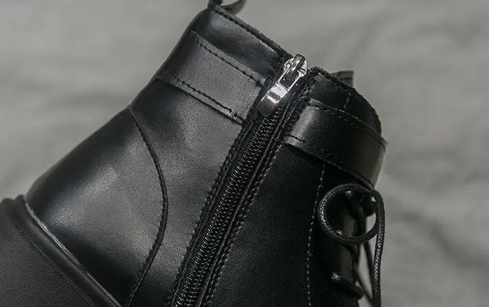 Новые женские зимние ботинки повседневные туфли на плоской подошве без шнуровки