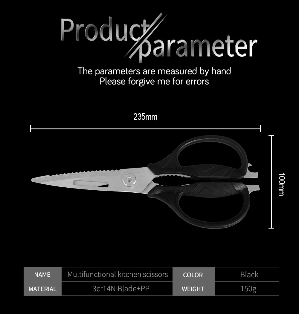Кухонное приспособление из нержавеющей стали ножницы для резки рыбы утки птицы