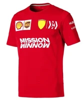 2021 summer mens short sleeved t shirt 3d f1 formula one ferrari team red print tshirt extreme outdoor sport loose mens tshirts