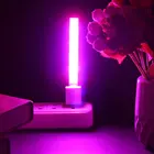 Портативный светильник для выращивания растений, 14 светодиодов, 2,5 Вт, с USB-зарядкой, красный и синий свет, комнатный садовый гидропонный светильник для выращивания растений в теплице