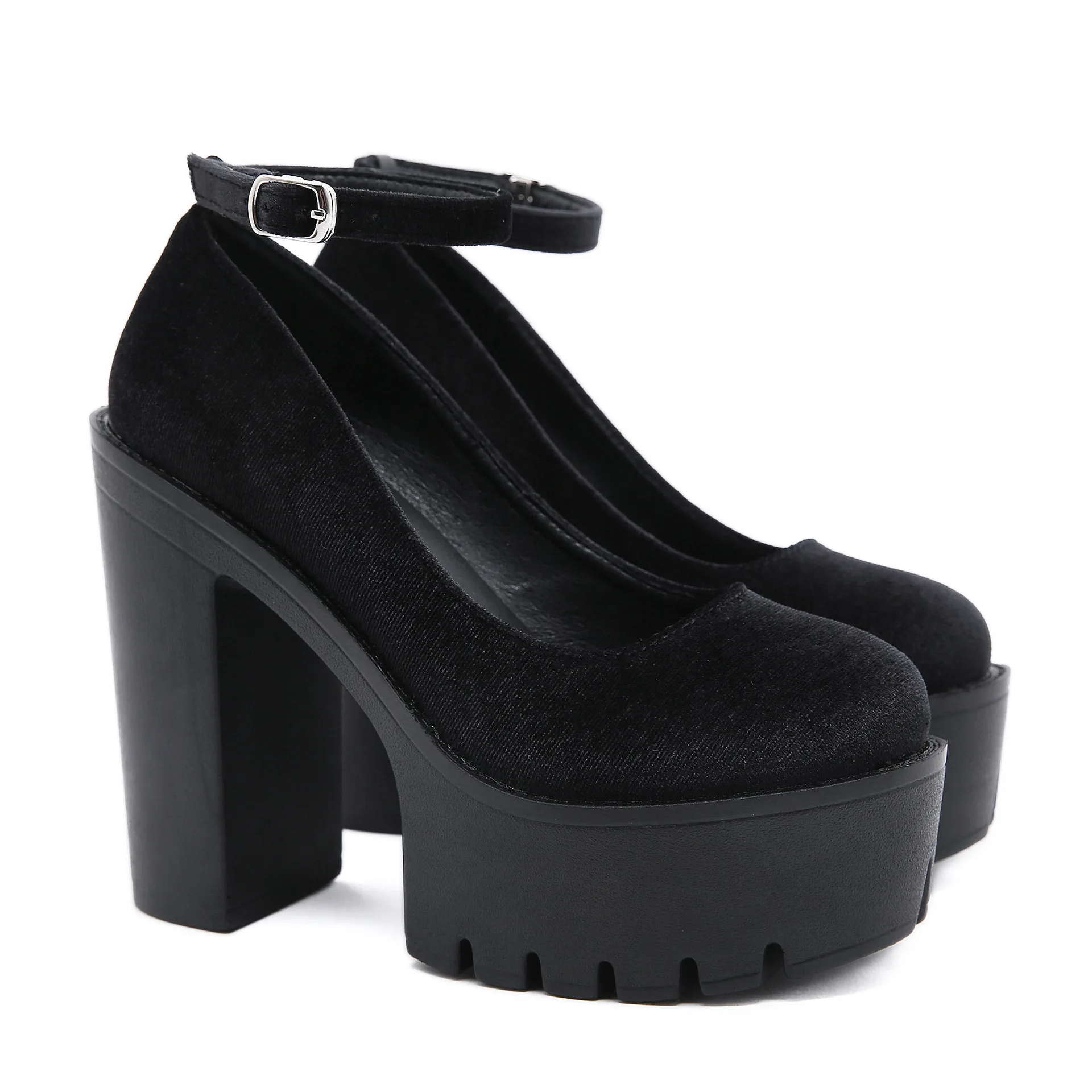 

Spring and Autumn Black Rubber Sole Platform Women's Platform Platform Women's Platform Sneakers