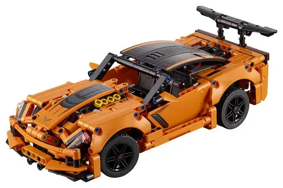 without box Technic Chevrolet Corvette ZR1 2 Модель автомобиля совместима с Iegoset 42093 строительные блоки кирпичи образовательные модели игрушек - Цвет: without box