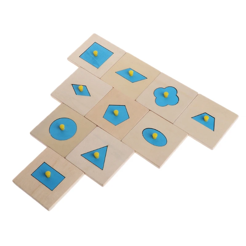 

Montessori Shapes Sorting Puzzle Geometry Board Education Preschool Kids Toys P15C