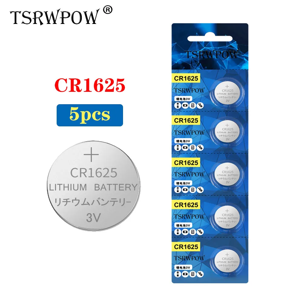 TSRWPOW 5 шт./упак. CR1625 LM162 BR1625 3v батарея ячейки литий Батарея батареи для мобильного
