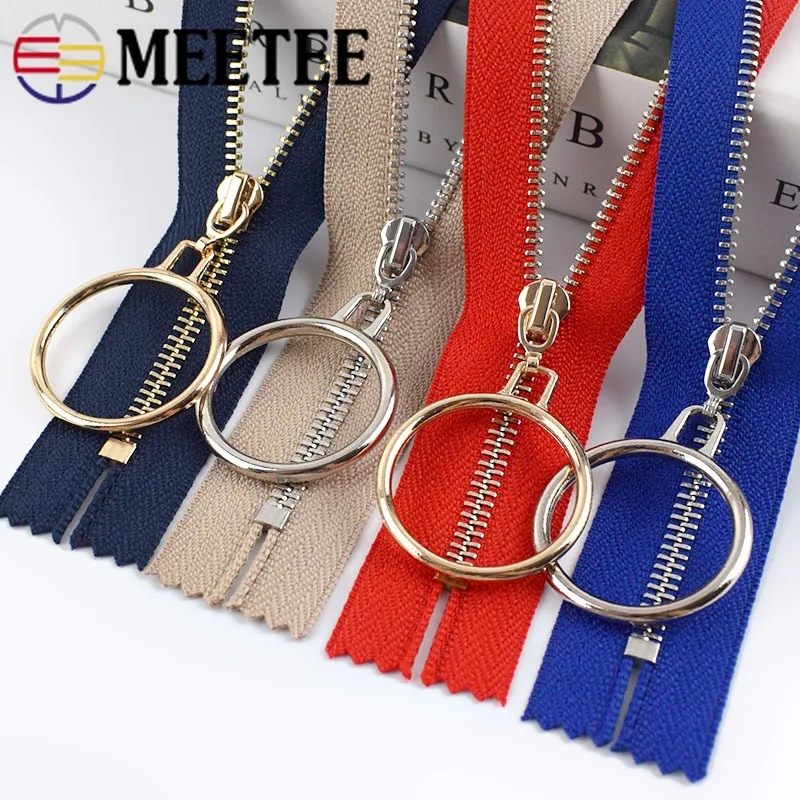 2/5 шт. 20 Вт 30 см Meetee Автоматическая блокировка 3 # металлическая застежка молния с